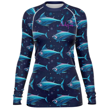 Chokefish™ Long Sleeve Rashguard Marine Woman's Shirt-004